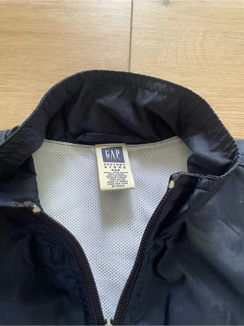 GAP Kids Navy Windbreaker Zip Jacket, Kids XXS (3T,) #0126